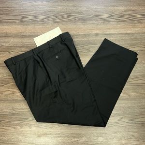 Risalto Solid Black Super 110’s Dress Pants 36x30
